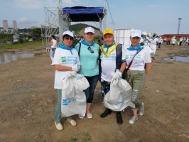В экомарафоне «Чистые берега Дальнего Востока» приняли участие серебряные добровольцы Приморья 1