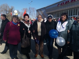 Серебряные Добровольцы Уссурийска приняли участие в митинге, посвящённом Дню народного единства 0