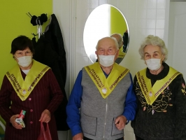 ​Серебряные добровольцы Приморья поздравили паллиативных больных с Днём Защитника Отечества 0