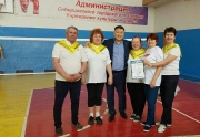 Серебряные волонтёры с. Черниговка приняли участие в соревнованиях по Японскому волейболу