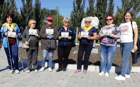 Акция «3000 шагов к здоровью» серебряных волонтёров Уссурийска